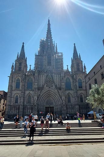 The Cathedral of Barcelona, Spain